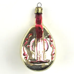 Vintage Ukrainian Glass Christmas Ornaments Bandura