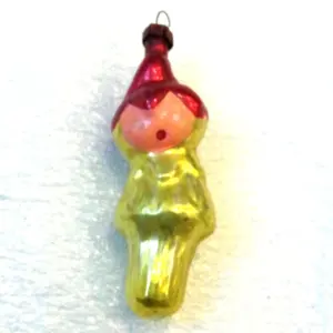 Vintage USSR Glass Christmas Ornament Cipollino