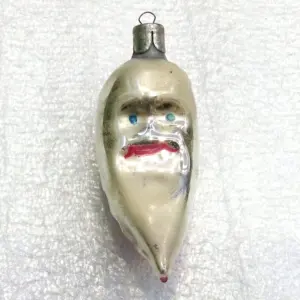 Antique Vintage Glass USSR Christmas Ornament Trumpet
