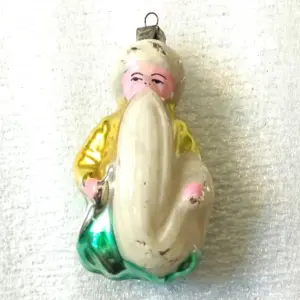 Vintage Glass Christmas USSR Ornament Toy Sultan