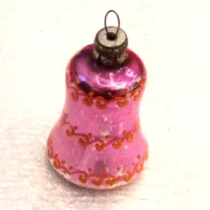 Vintage Glass Christmas USSR Ornament Bell