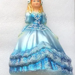 Big Ukrainian Glass Christmas Ornament Cinderella