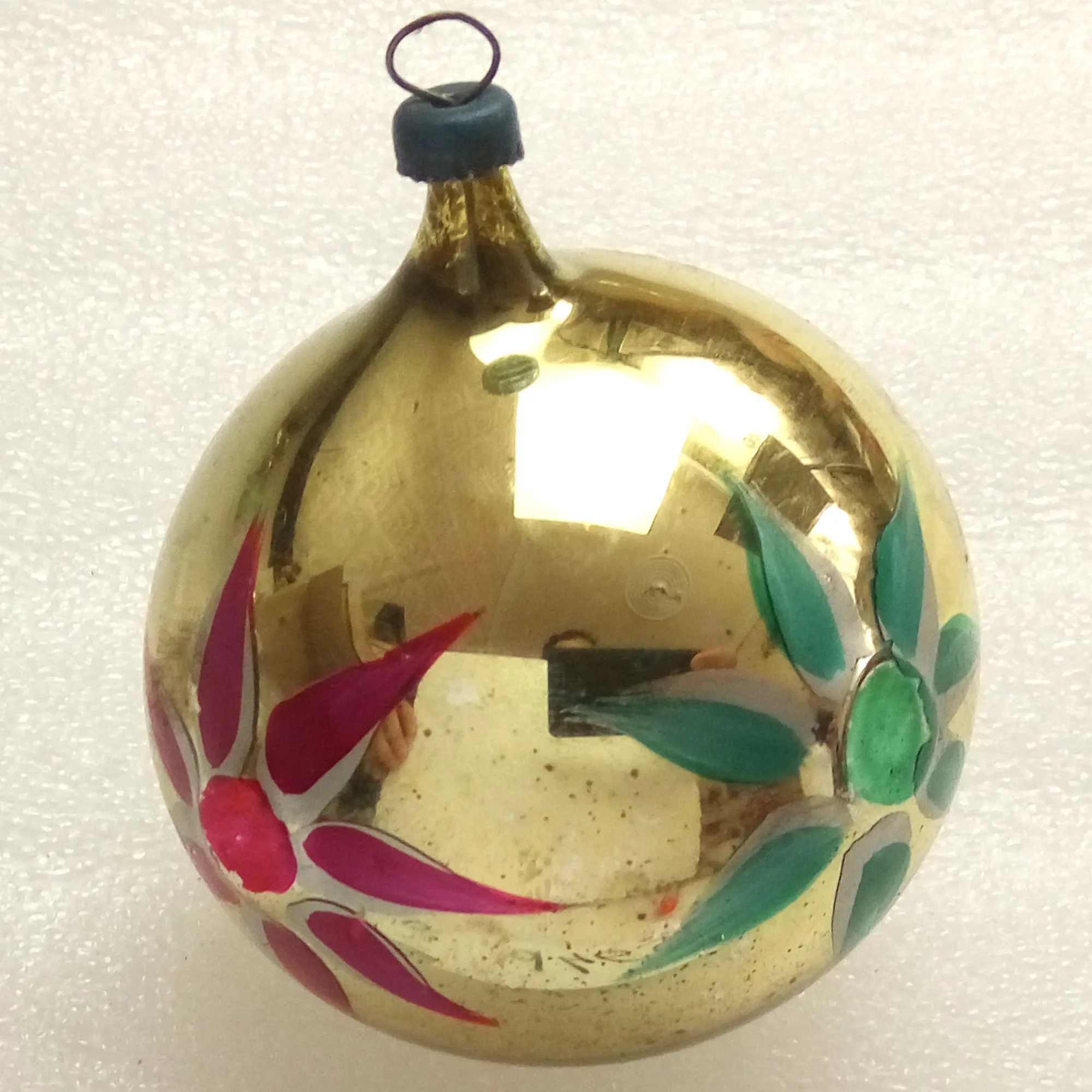 Vintage Glass USSR Christmas Ornaments Old Ball