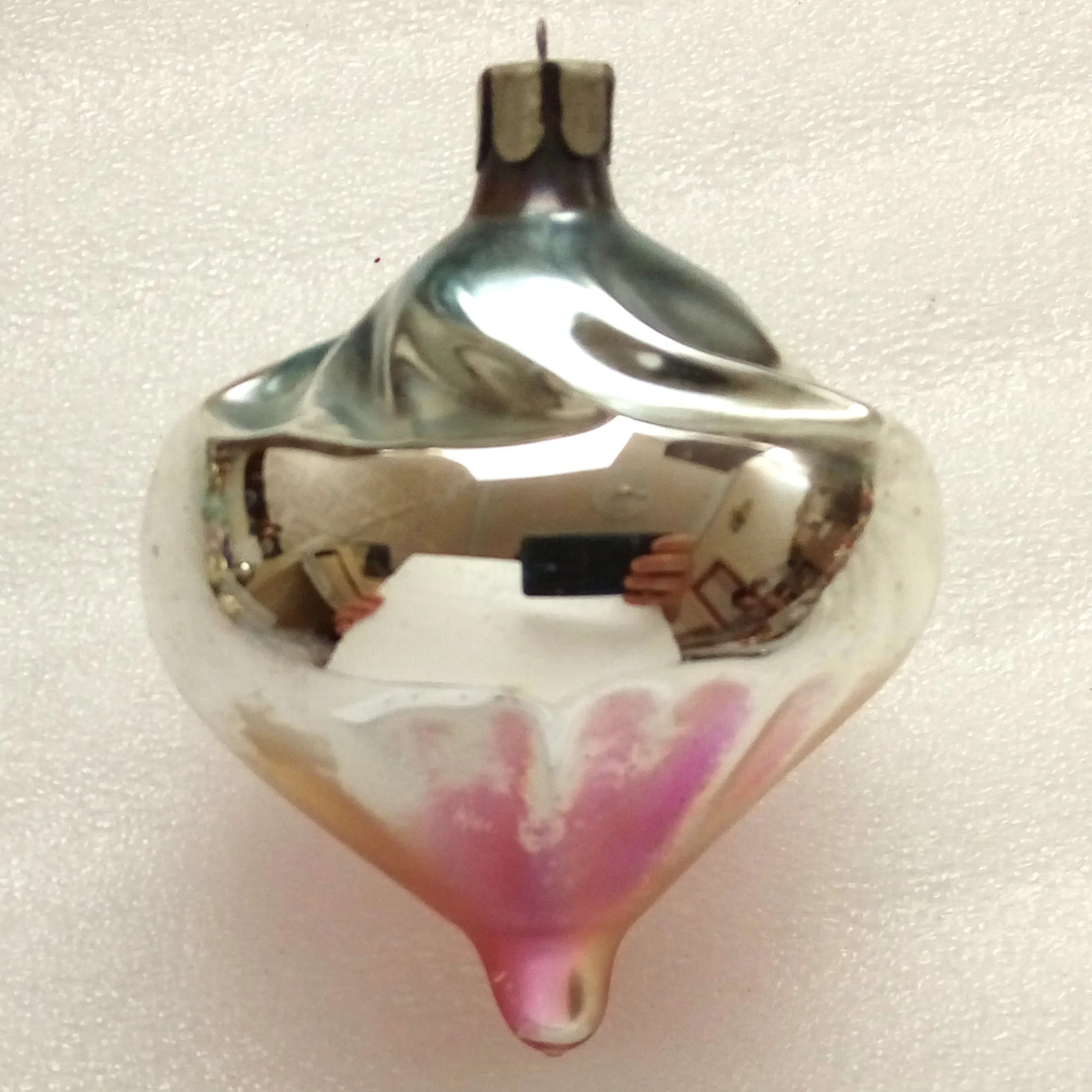 Vintage Russian Glass Christmas Ornaments Old Whirligig