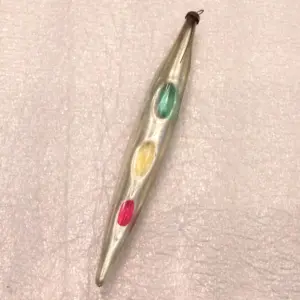 Vintage Glass Christmas USSR Ornament Old Icicle