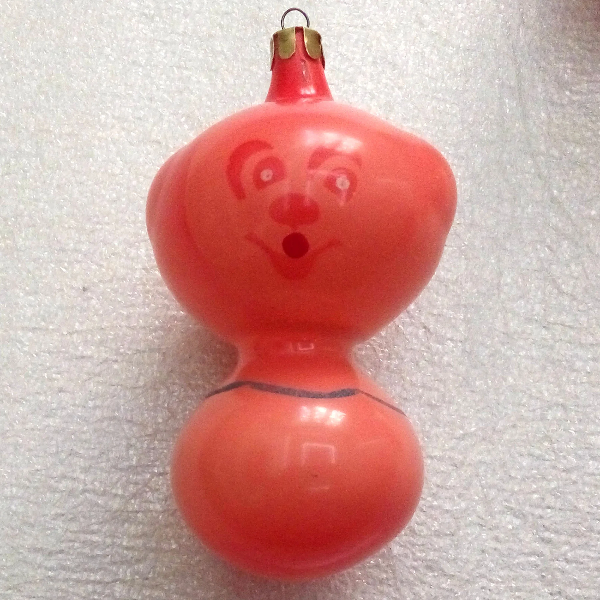 Vintage Glass Christmas Ornaments Toy Cheburashka