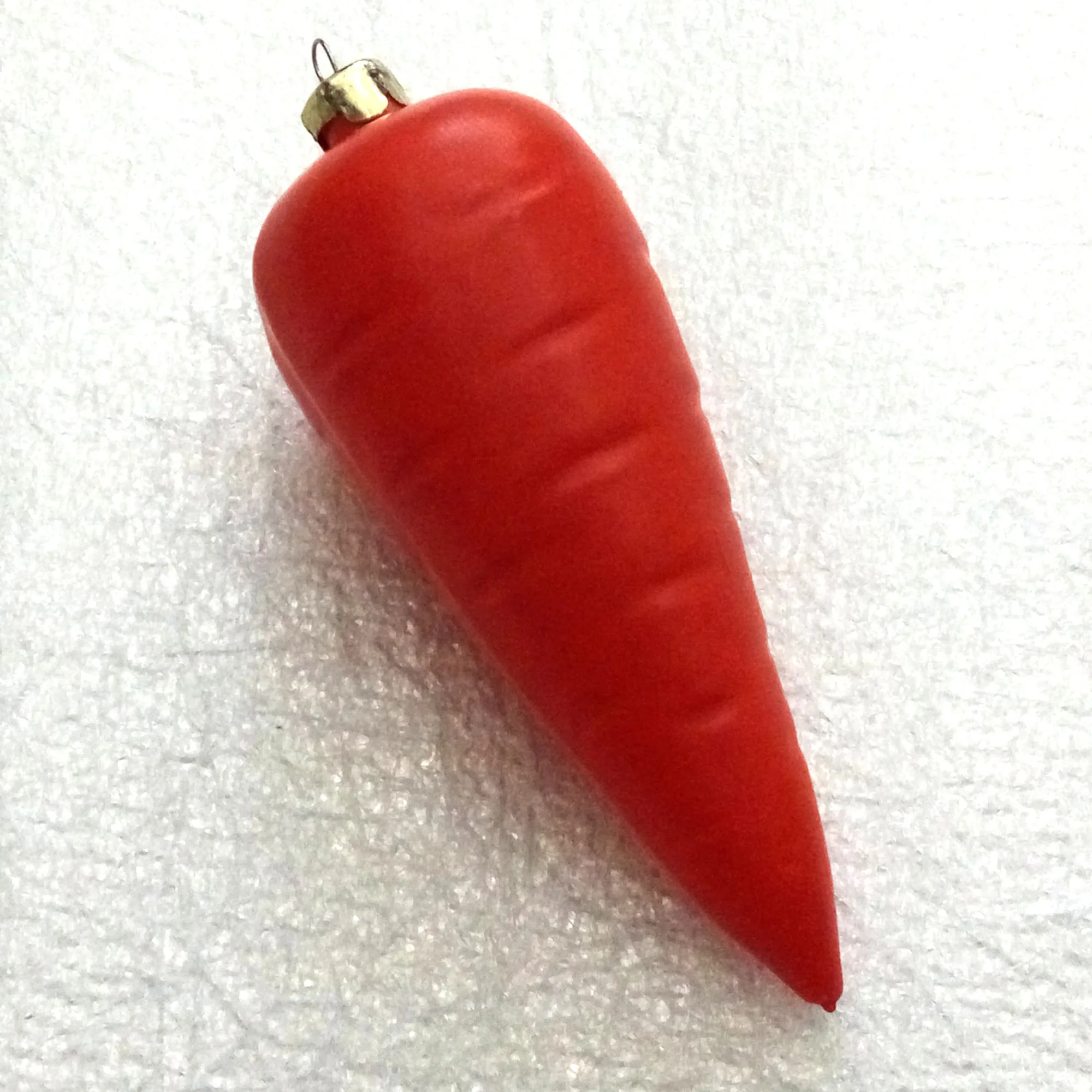 Vintage Glass Christmas Ornament Toy Old Carrot