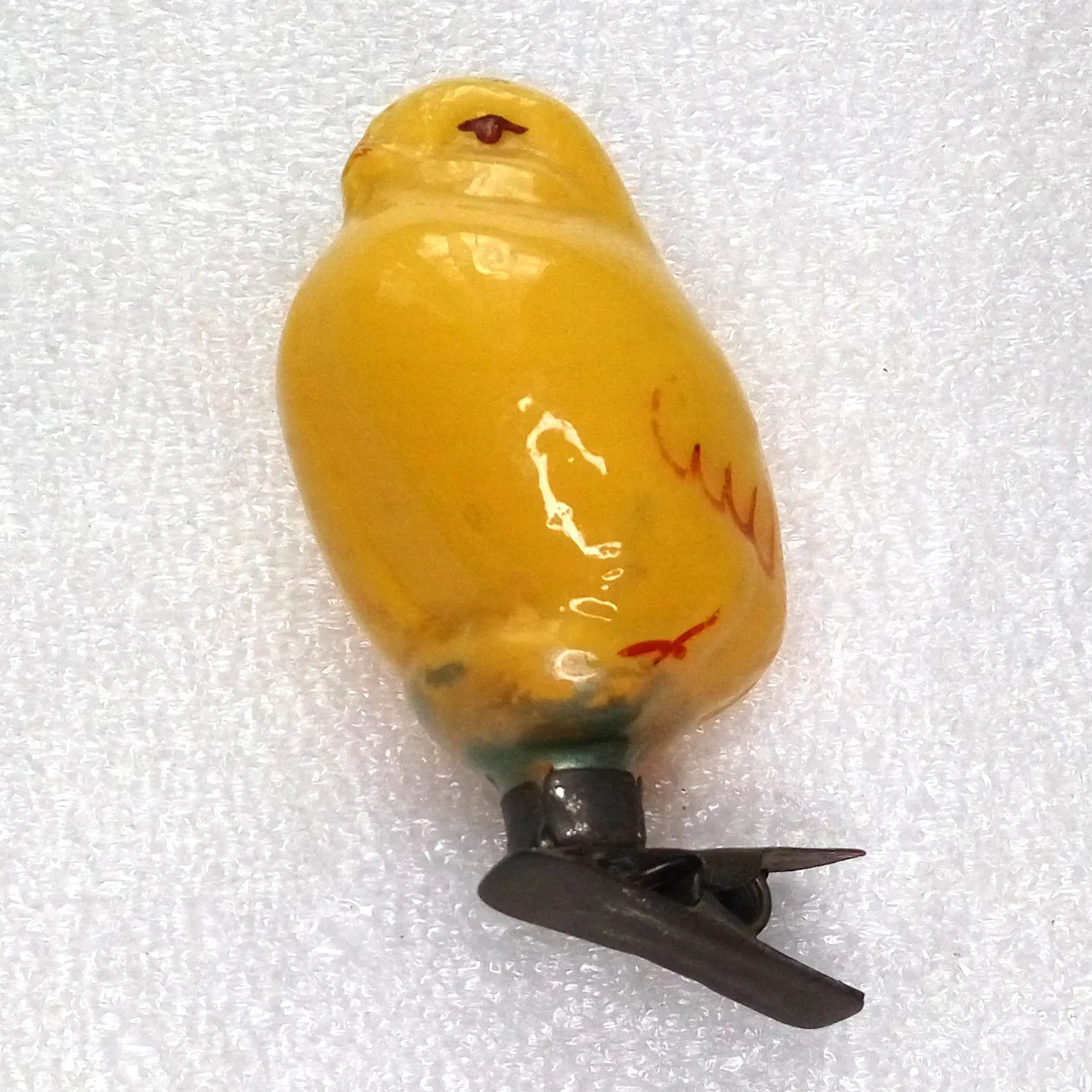 Vintage Glass Christmas Ornament Chicken