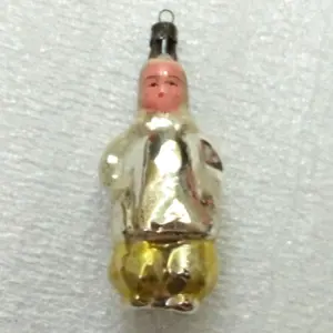 Vintage Glass Christmas Ornament Toy Girl