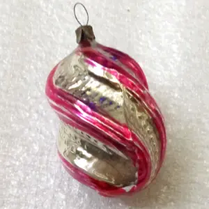 Vintage USSR Glass Christmas Ornament Tree Old