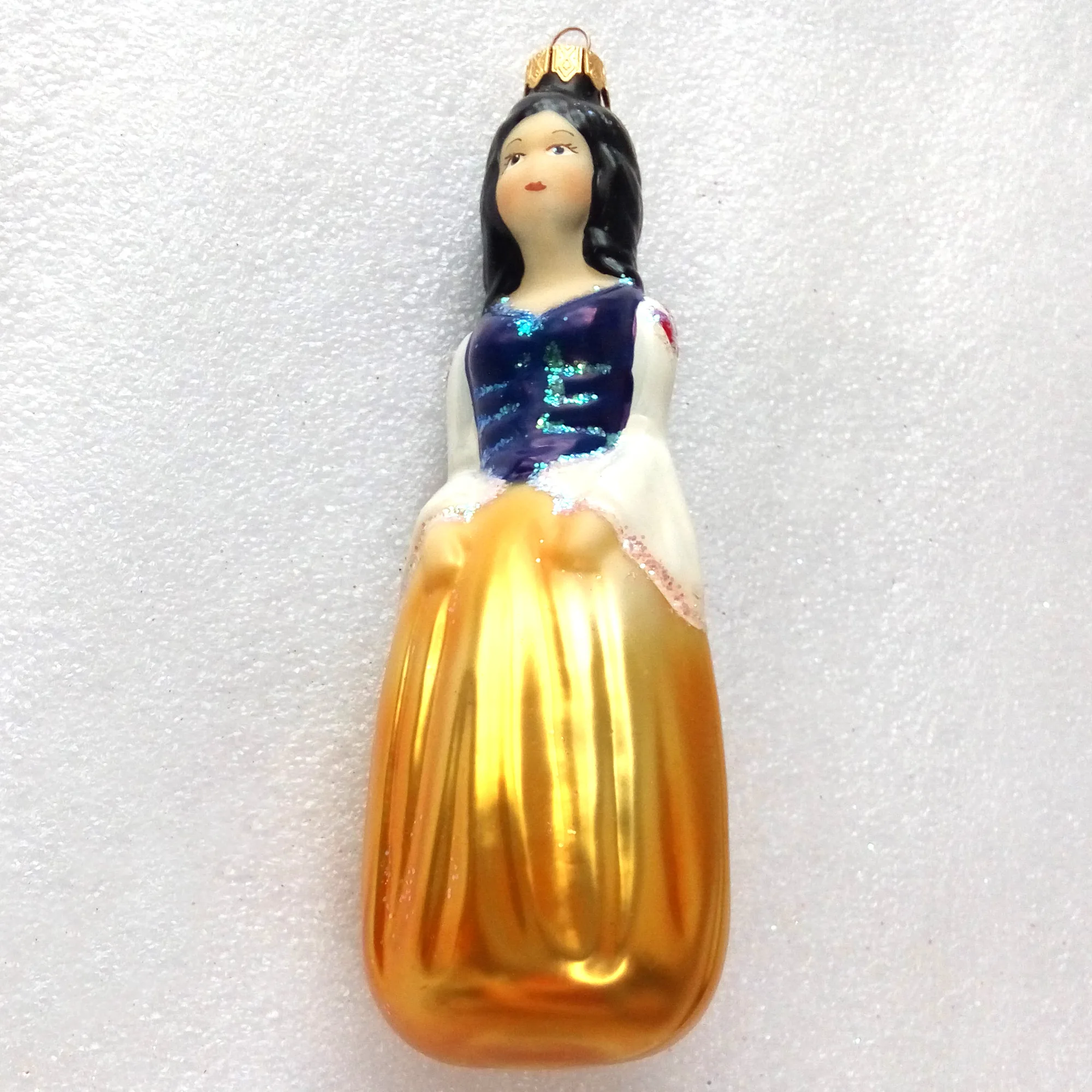 Ukrainian Glass Christmas Ornament Snow White