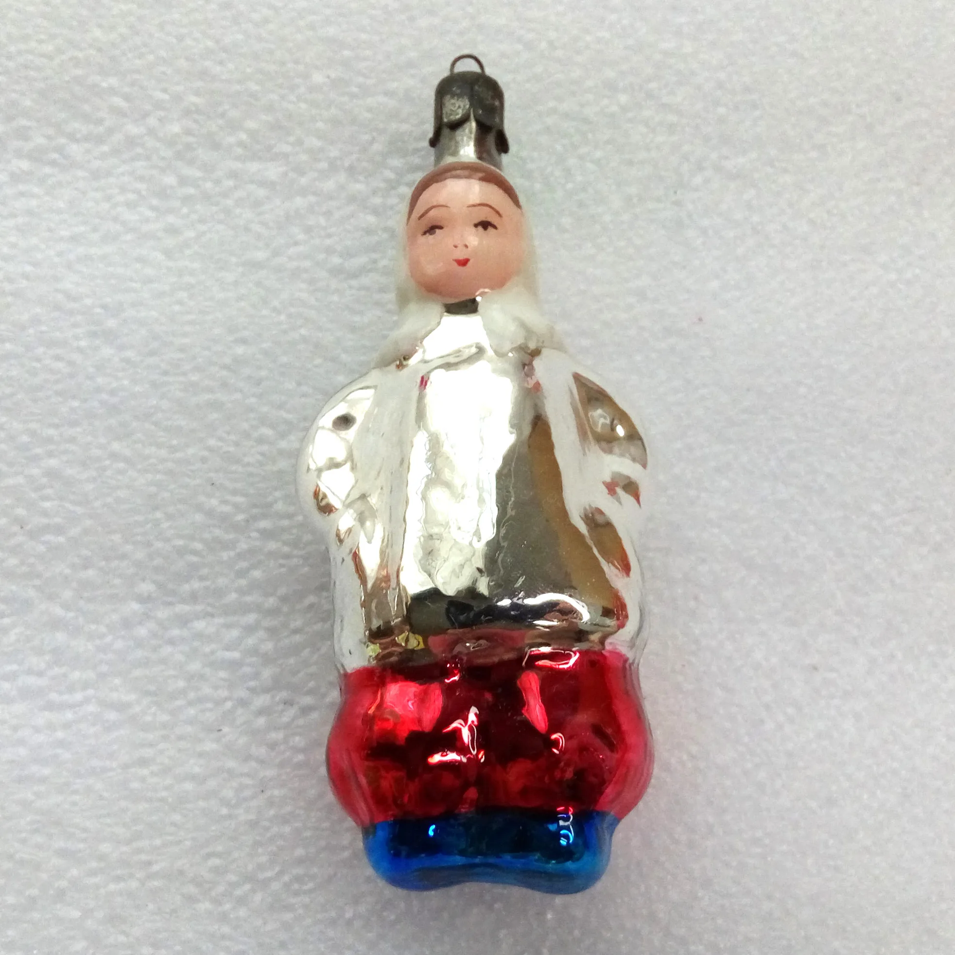 Unique Antique Vintage Glass Christmas Tree Ornament Girl