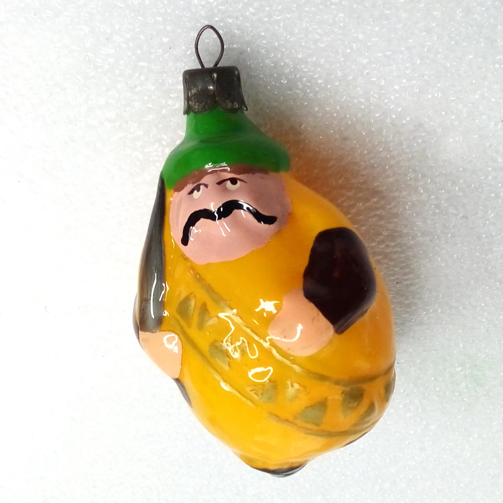 Unique Antique Vintage Glass Christmas Ornament Prince Lemon
