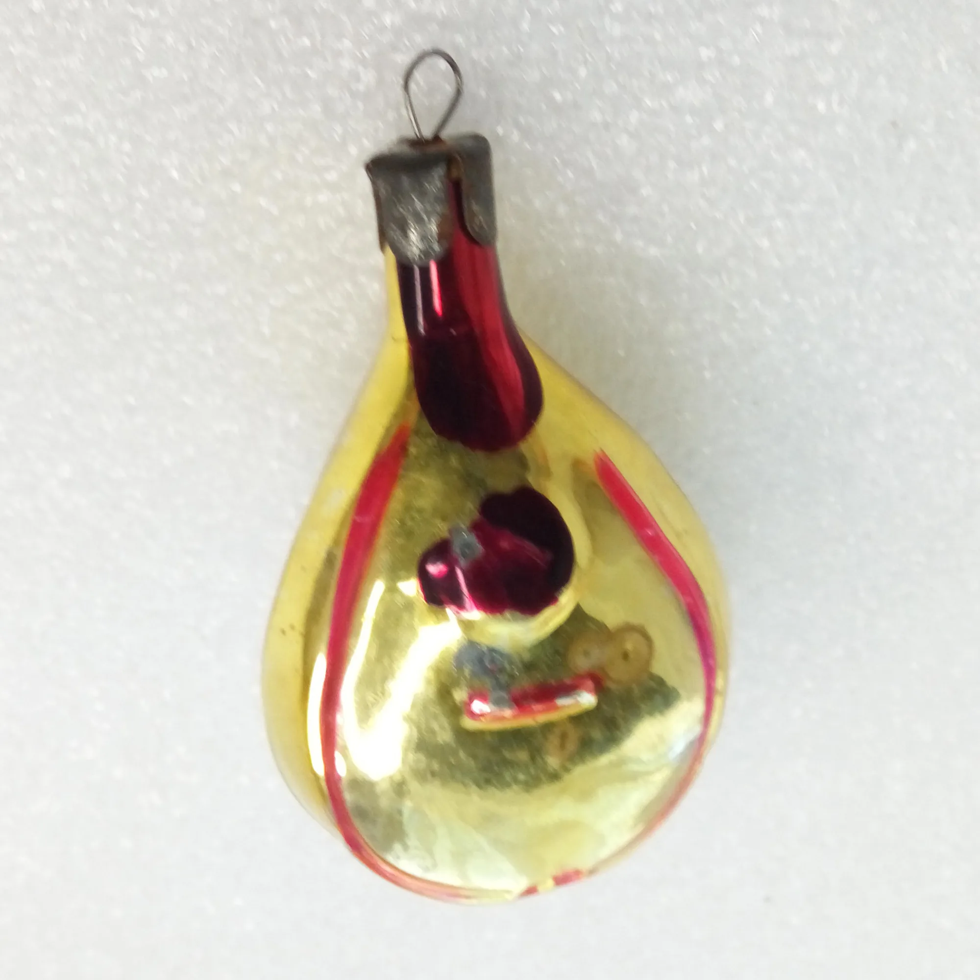 Old Antique Vintage Glass Christmas Ornament Bandura
