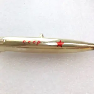 Unique Old Antique Vintage Glass Christmas Ornament Rocket MIR