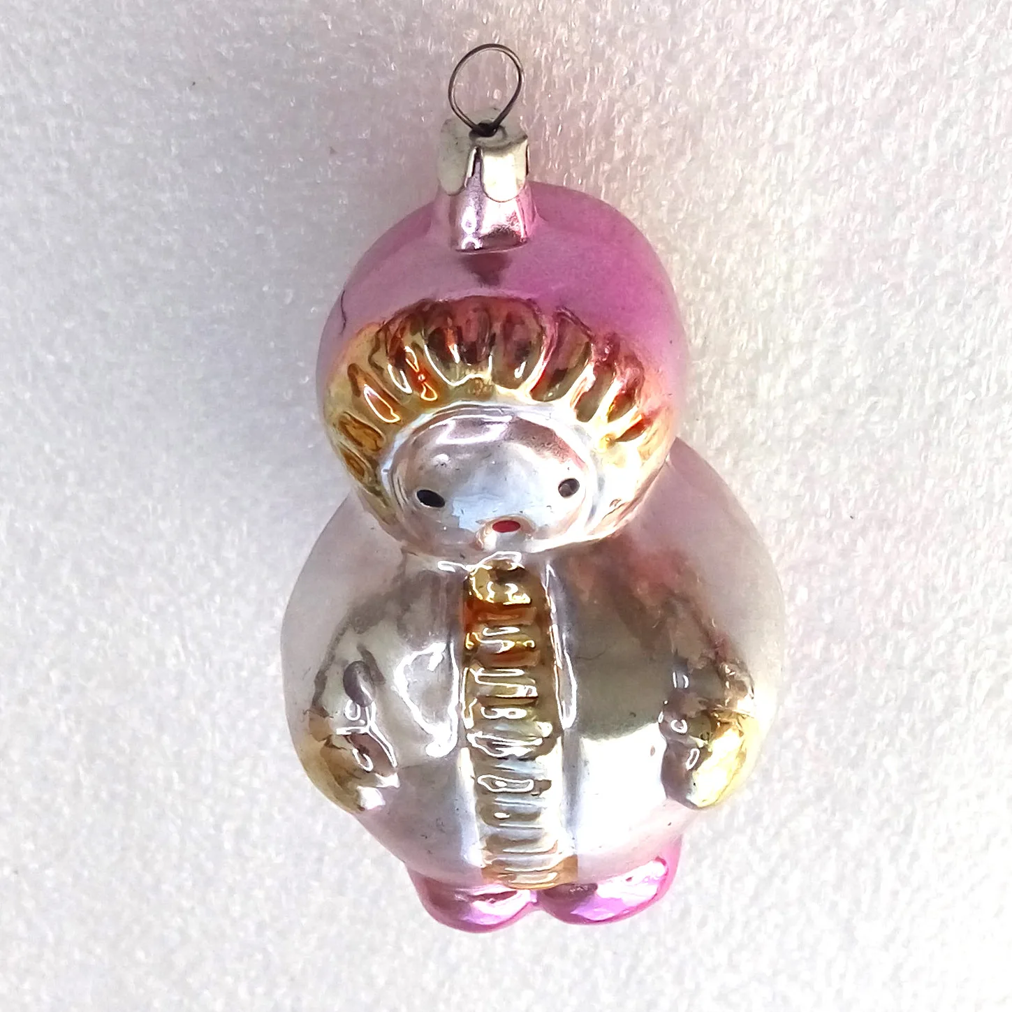 Old Antique Vintage Glass Christmas Ornament Girl