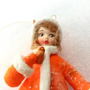 New Ukrainian Cotton Christmas Ornament Autors Work Girl