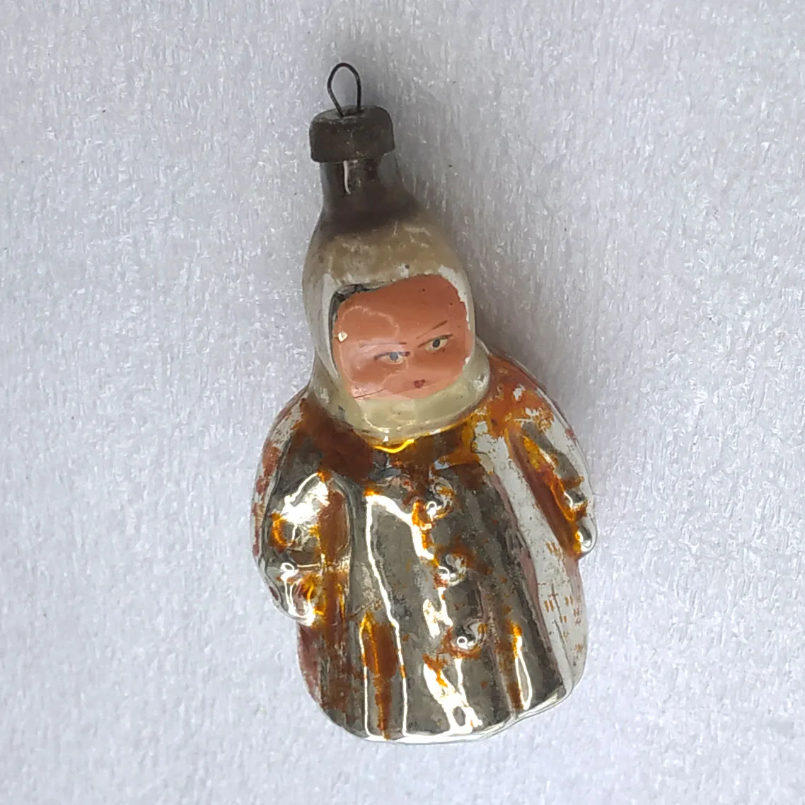Antique Vintage Glass USSR Christmas Ornament Baby
