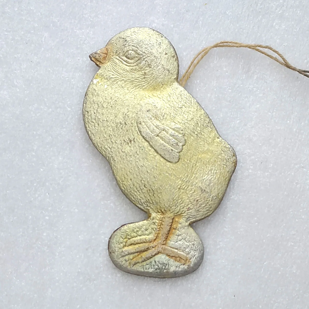 Vintage Cardboard Dresden Christmas Ornament Chicken