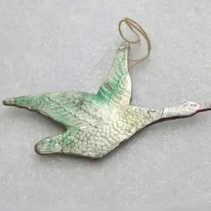 Vintage Cardboard Dresden Christmas Ornament Goose