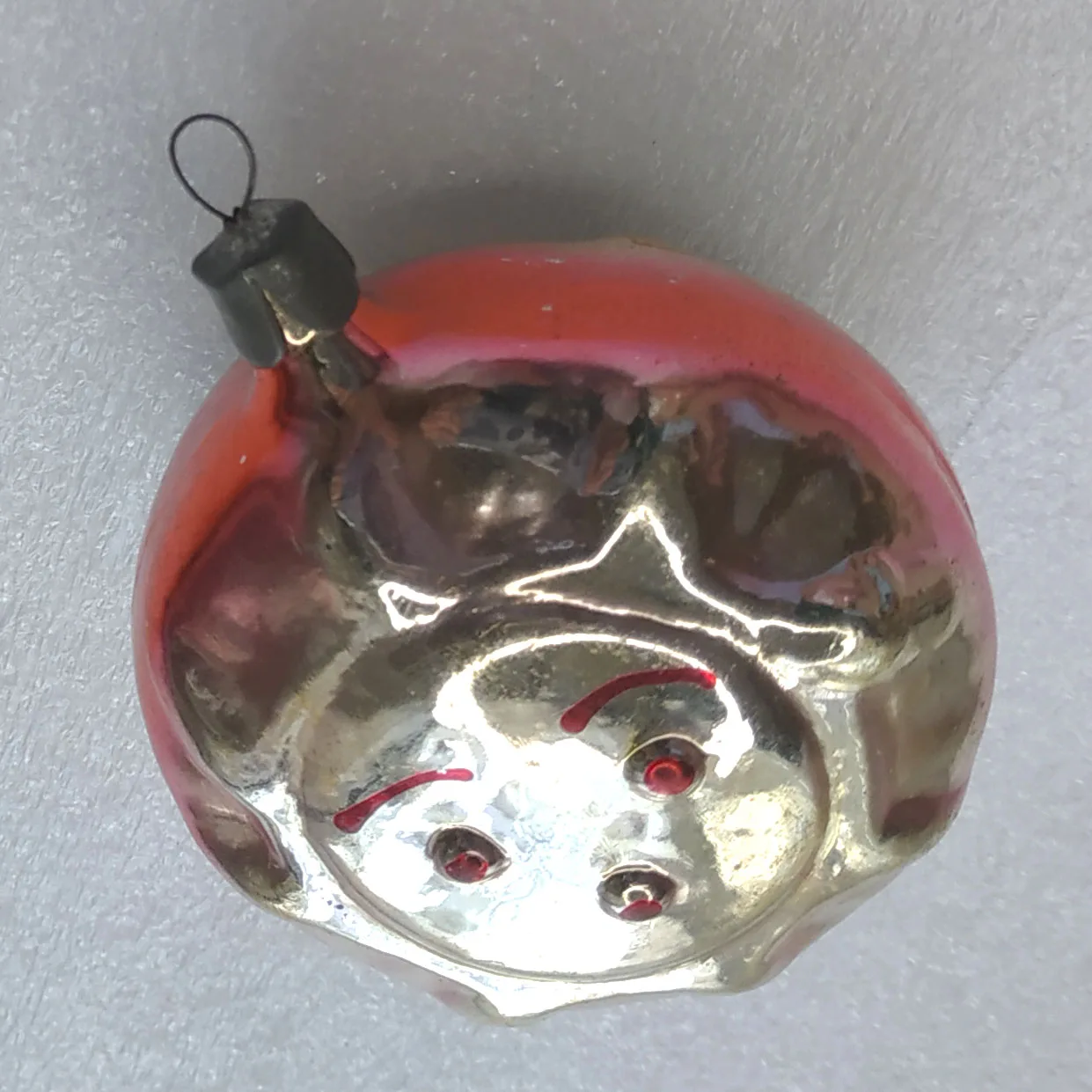 Antique Vintage Glass USSR Christmas Ornament Sun