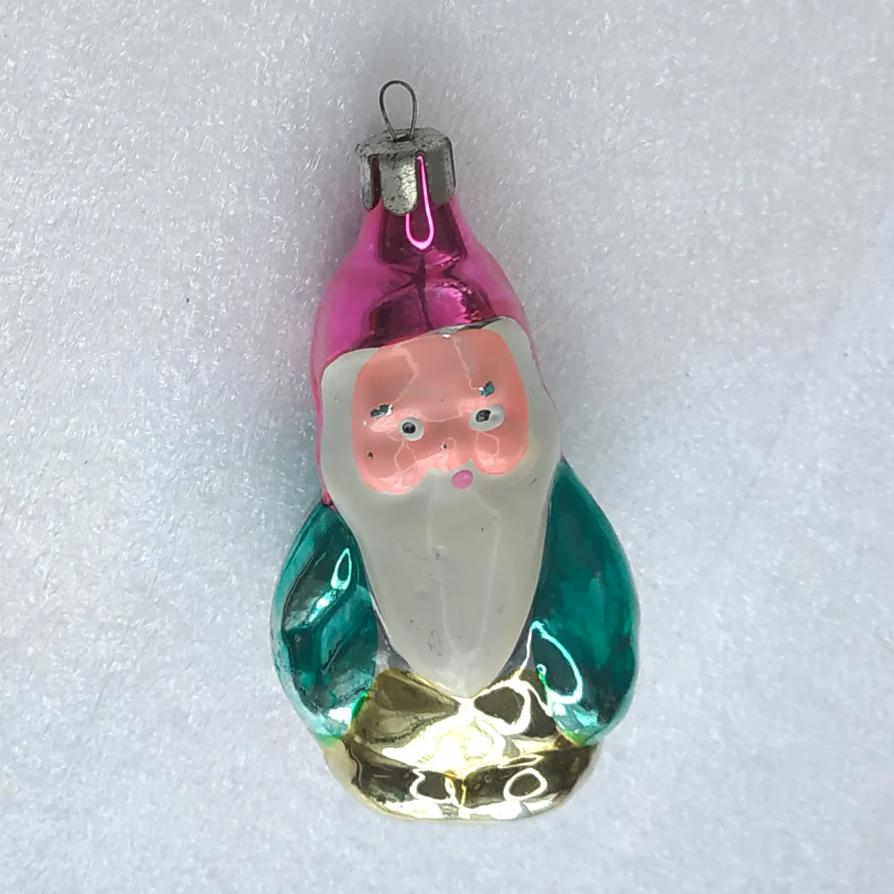Antique Vintage Glass USSR Christmas Ornament Gnome