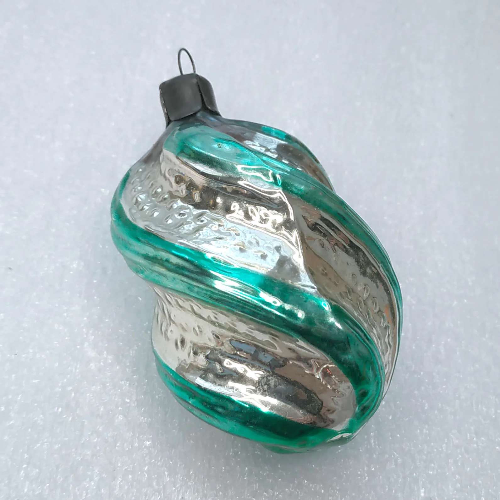 Antique Vintage USSR Mercury Glass Christmas Ornament