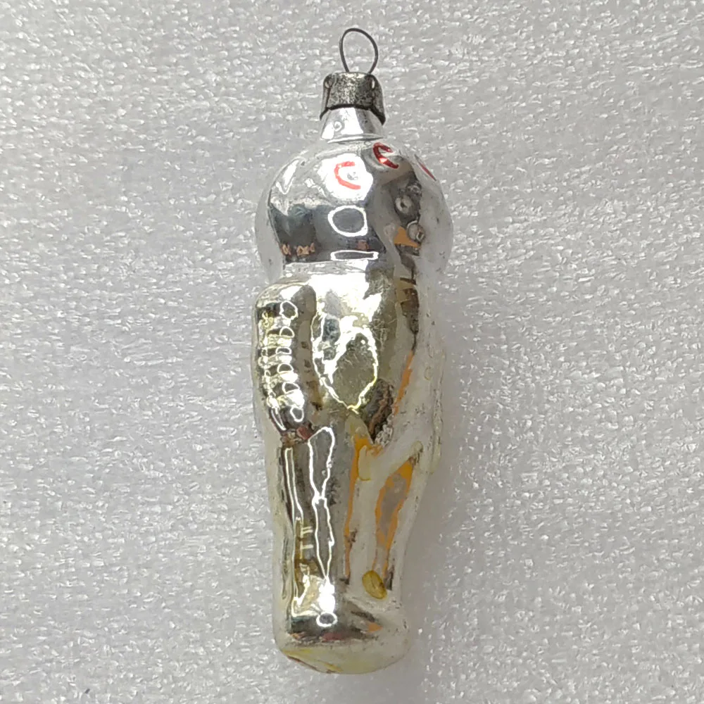 Vintage Glass Christmas Ornament Antique Tree USSR Astronaut