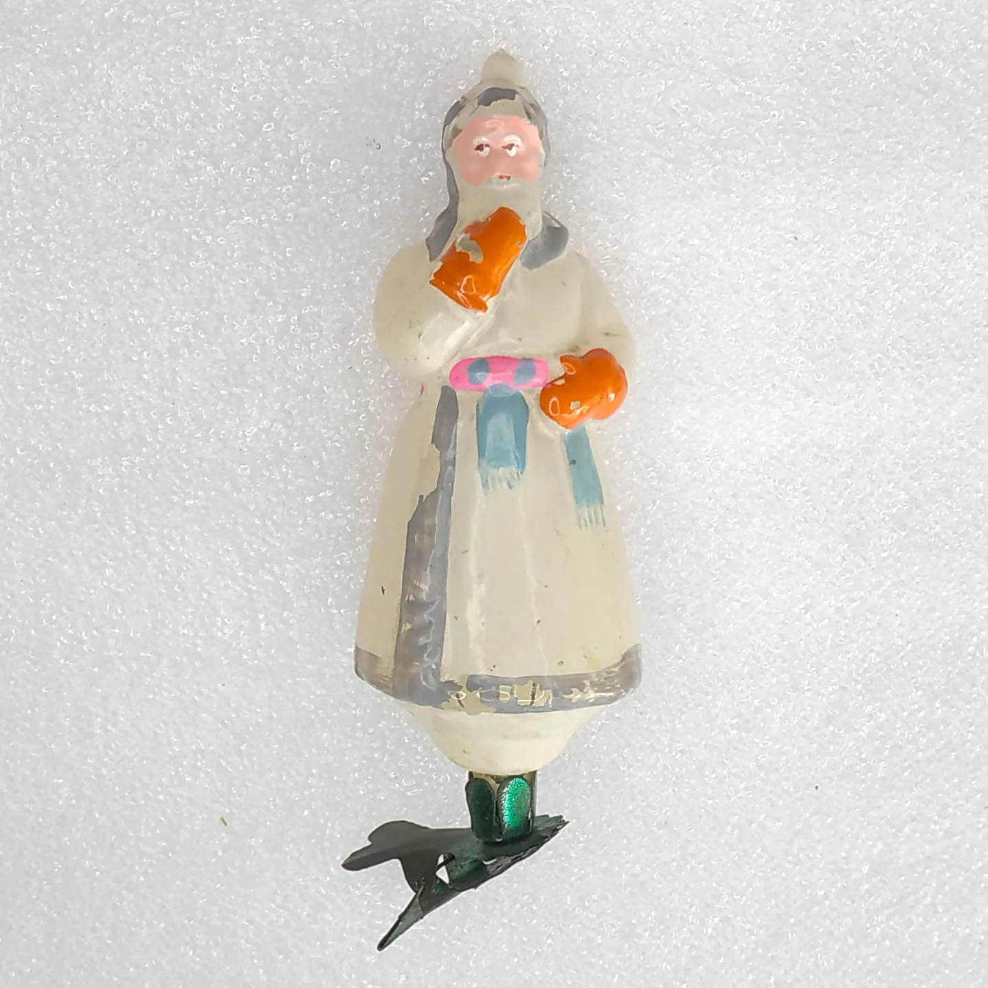 Vintage Glass USSR Christmas Ornament Kokovanya