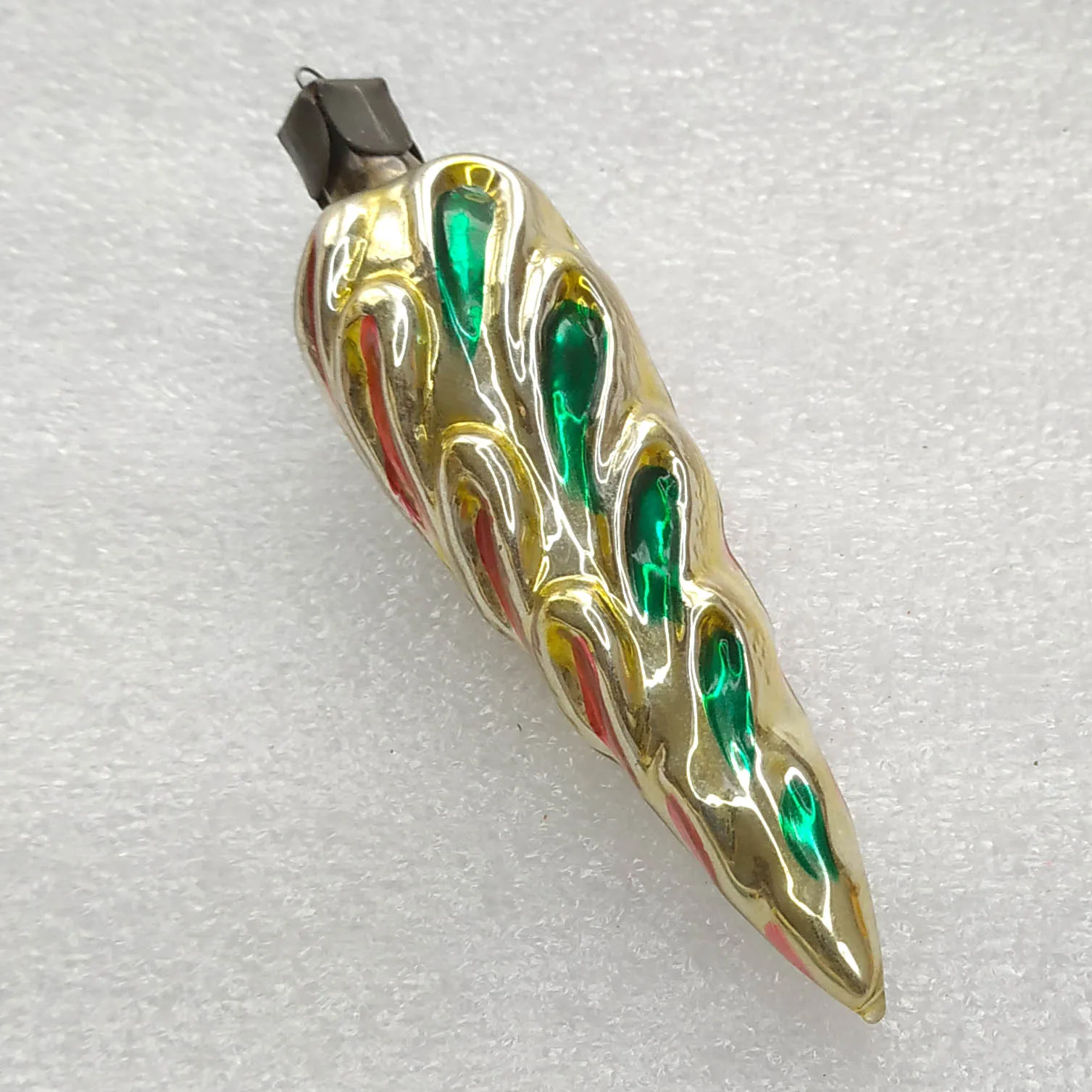 Antique Vintage Russian Glass Christmas Tree Ornament Old Icicle
