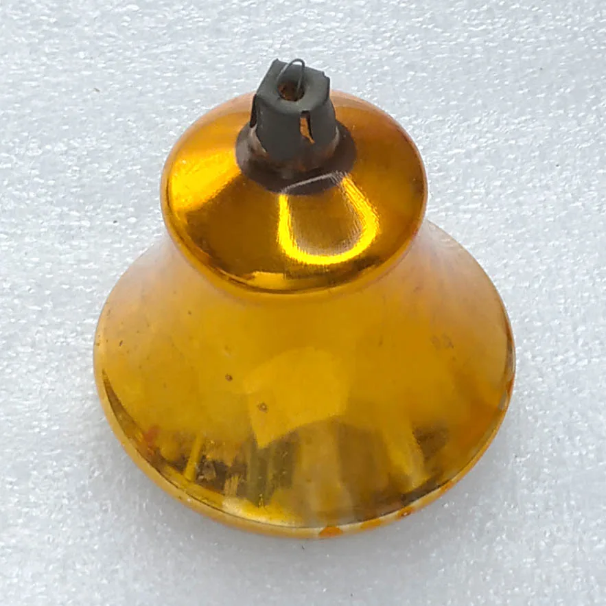 Antique Vintage Russian Glass Christmas Tree Ornament Old Bell