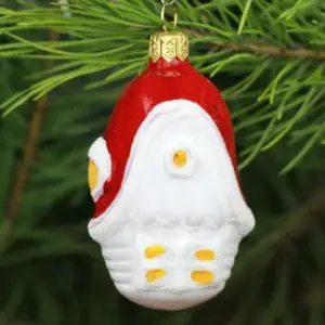 Ukrainian Glass Christmas Ornament House