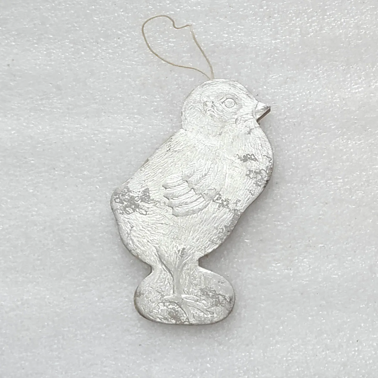 Vintage Christmas Ornament Cardboard Tree Dresden Antique Decor Chicken