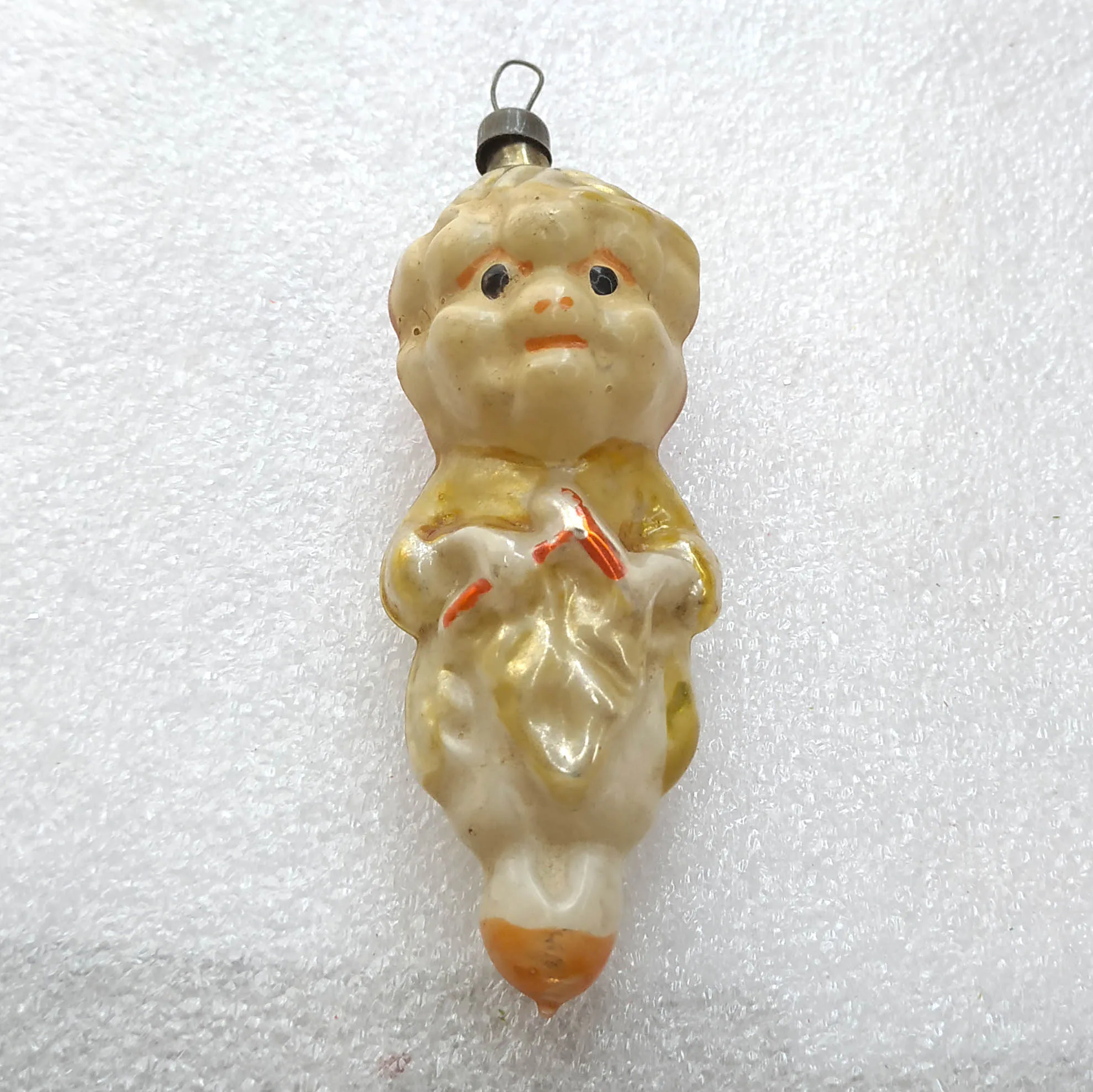 Vintage Glass Christmas Ornament USSR Antique Tree Toy Decor Grapeman