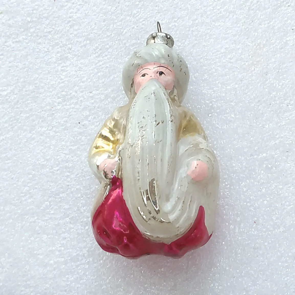 Vintage Mercury Glass Christmas Ornament USSR Antique Sultan