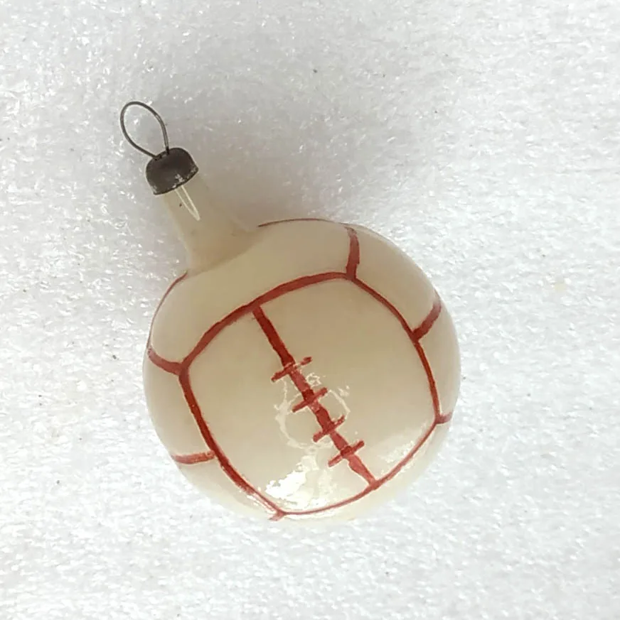 Vintage Christmas Glass Ornament Tree USSR Antique Ball