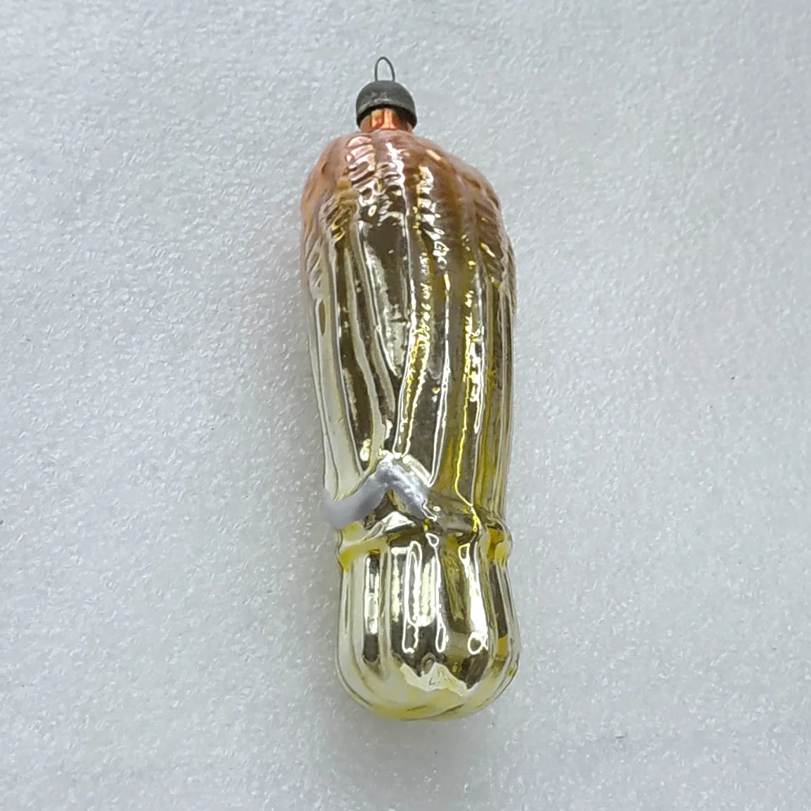 Vintage Glass Christmas Ornament USSR Antique Sheaf of Wheat