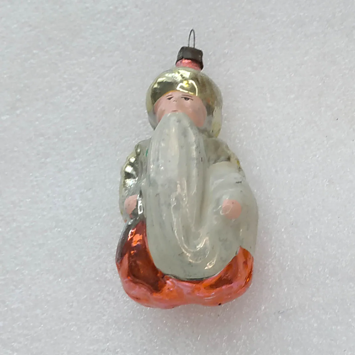Vintage Mercury Glass Christmas Ornament USSR Antique Tree Toy Decor Sultan