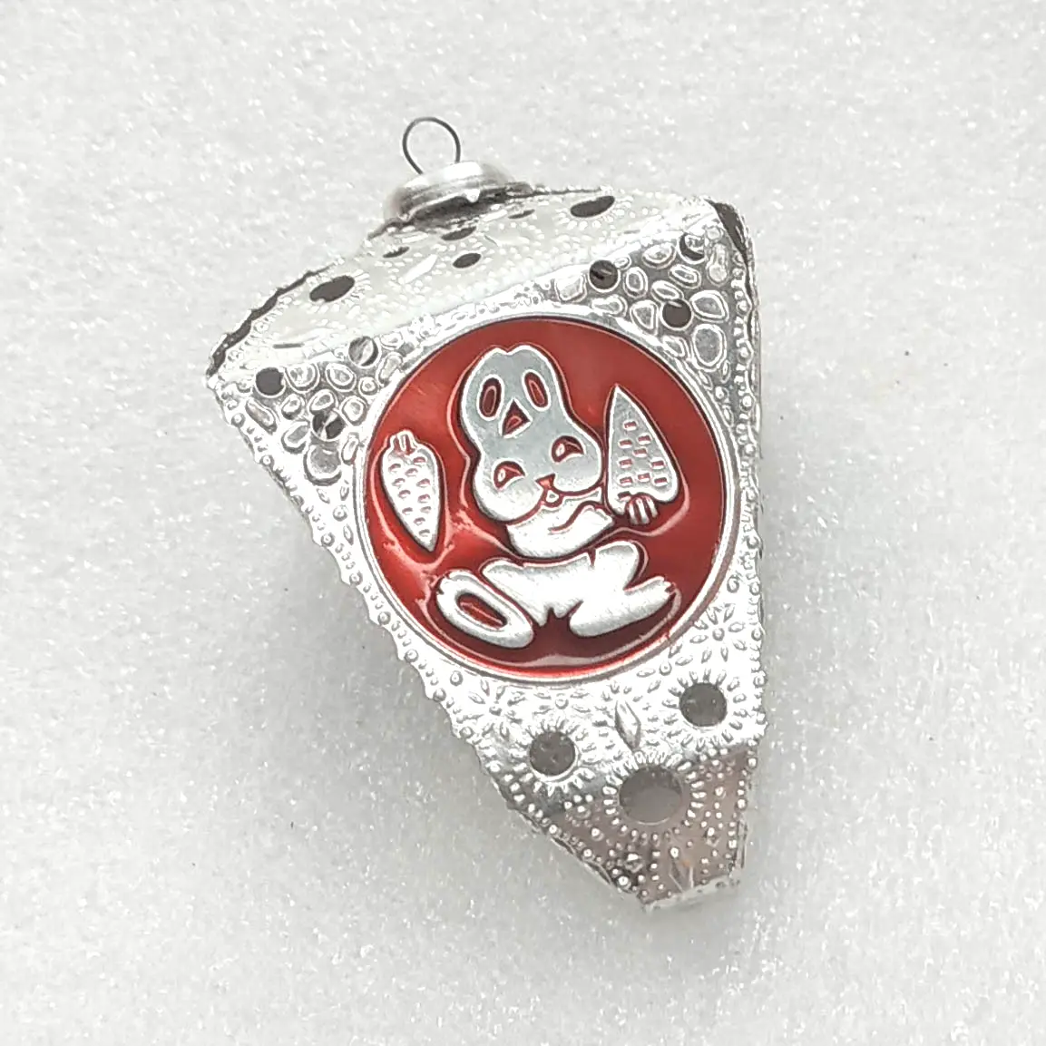 Vintage Christmas Aluminium Ornament USSR Antique Decor Surprise