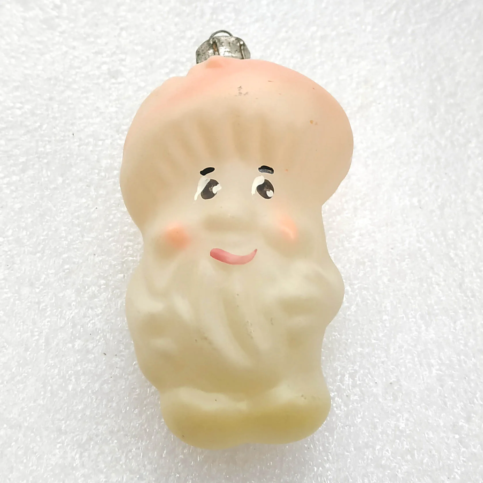 Vintage Christmas Glass Ornament USSR Antique Toy Decor Mushroom