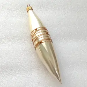 Ukrainian Glass Christmas Ornament Icicle