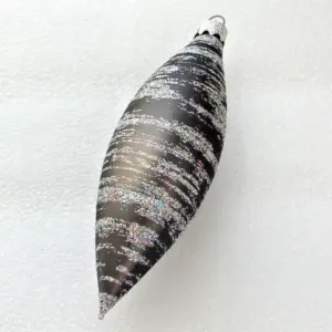 Ukrainian Glass Christmas Ornament Icicle