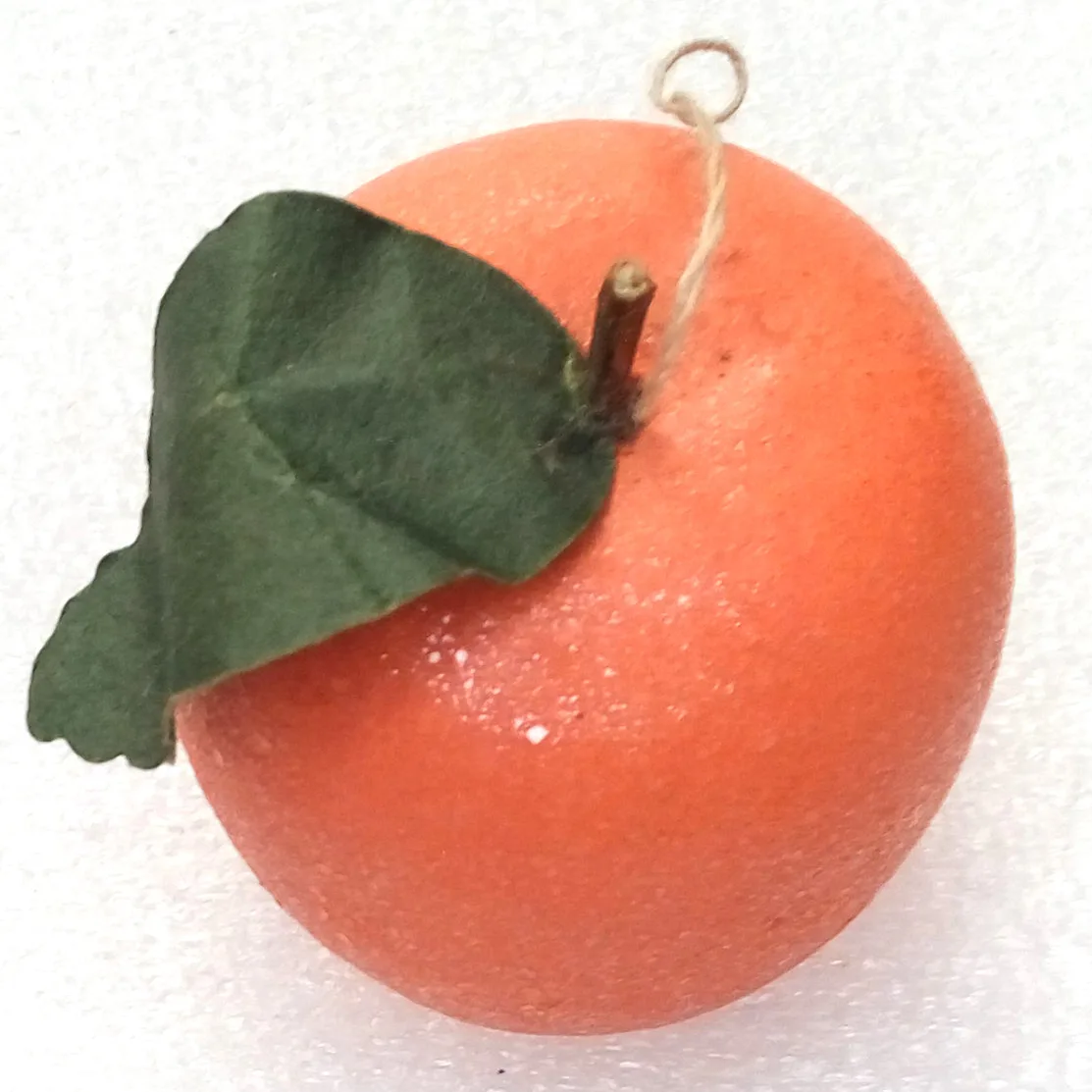 Vintage Ukrainian Paper Mache Christmas Ornament Apple