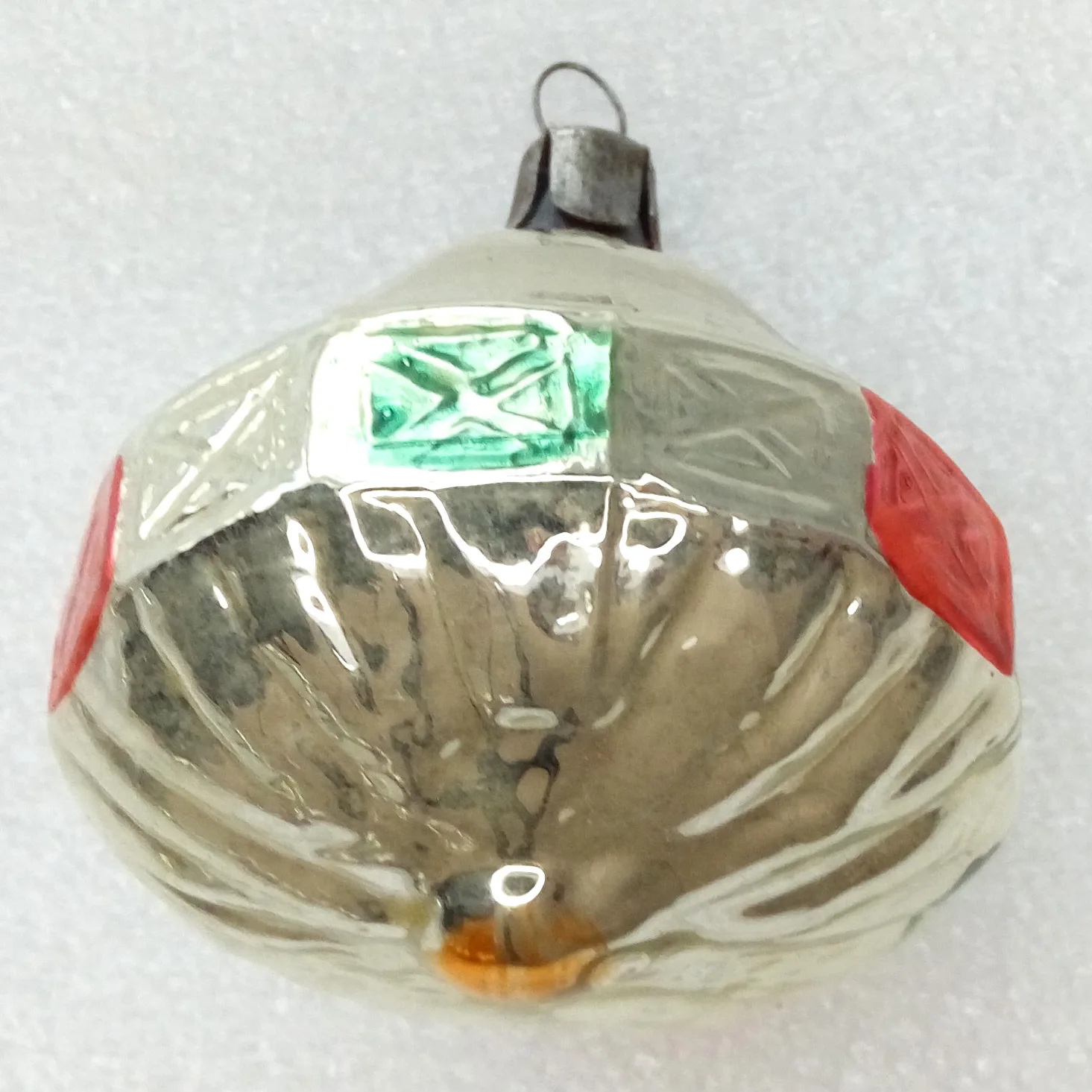 Vintage Glass Christmas Ornament Carousel