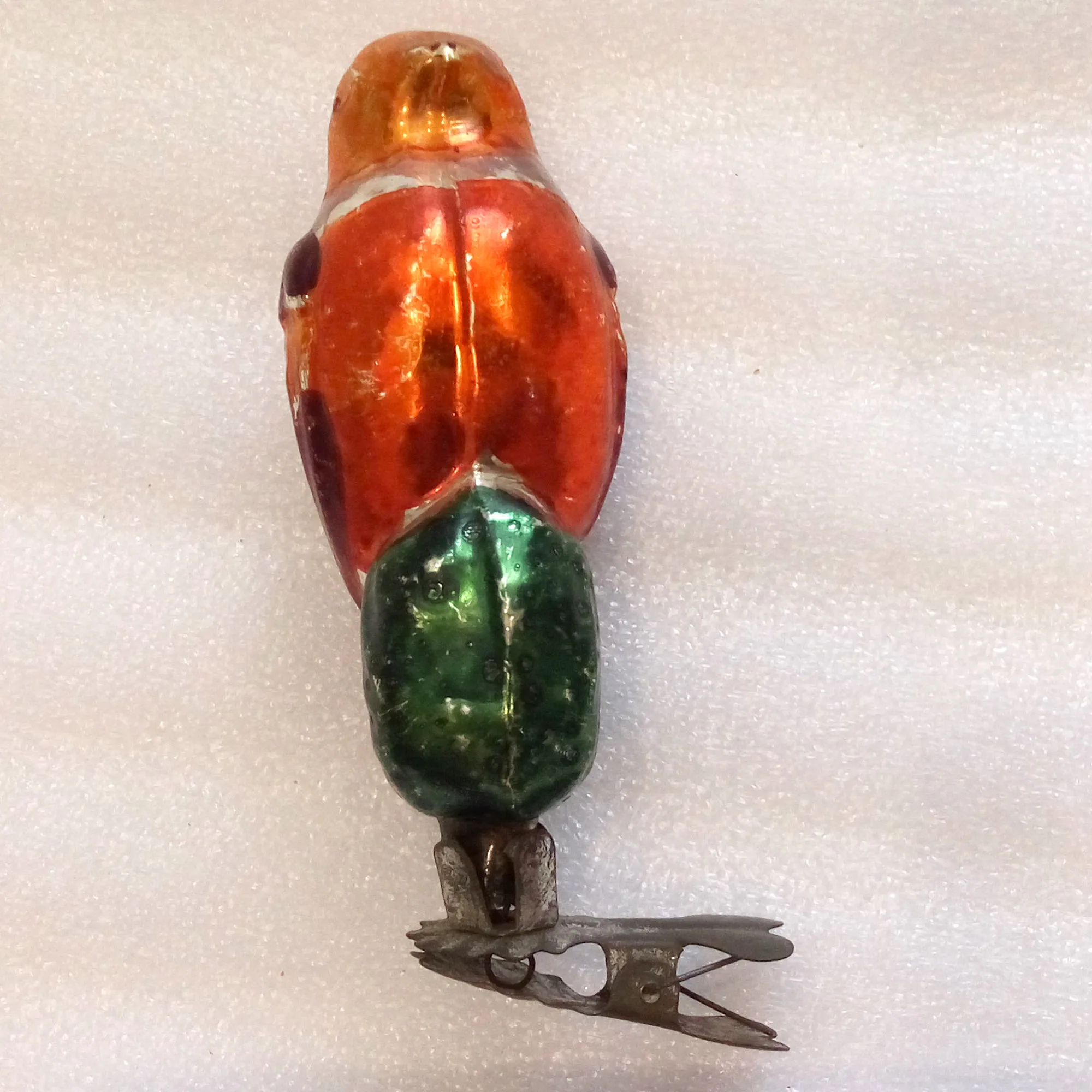 Vintage Glass Christmas Tree Ornament Toy Magic Bird