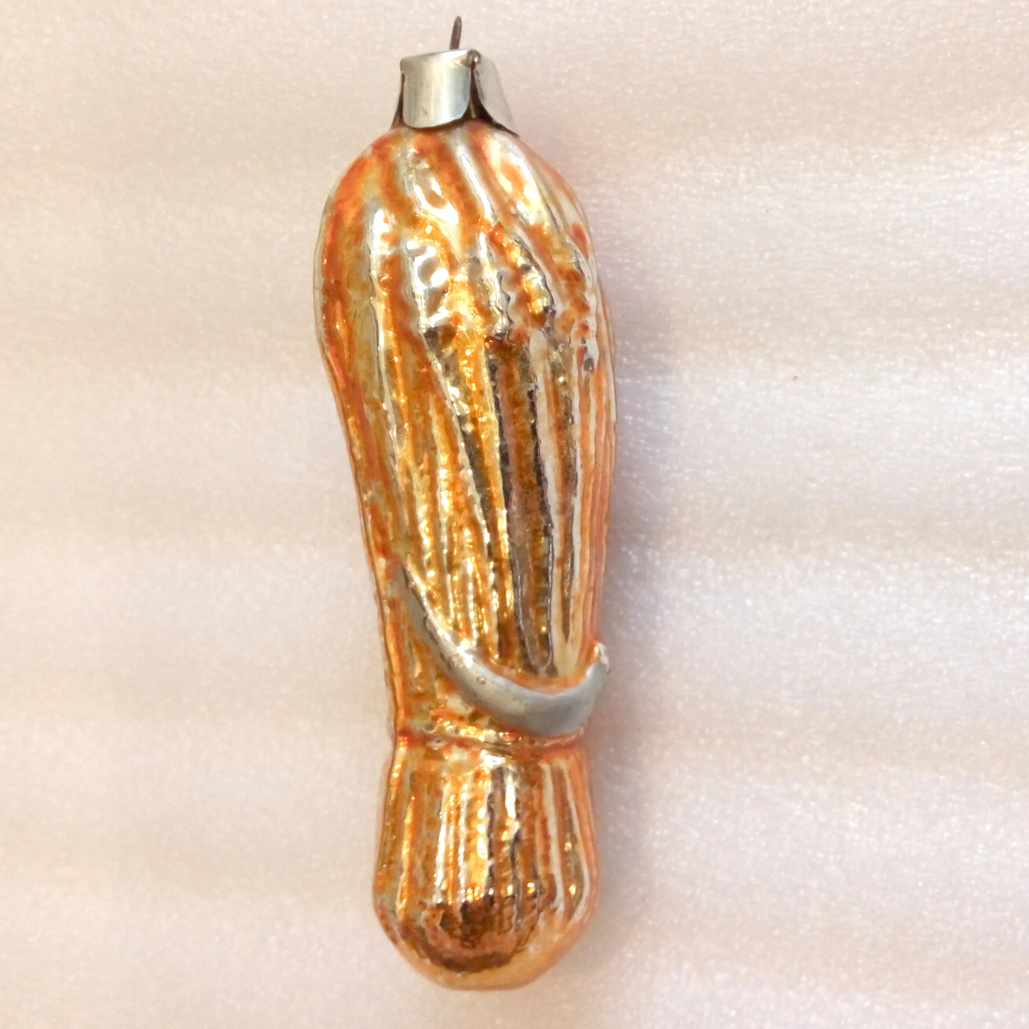 Vintage Glass Christmas Ornament Toy Ears of Wheat