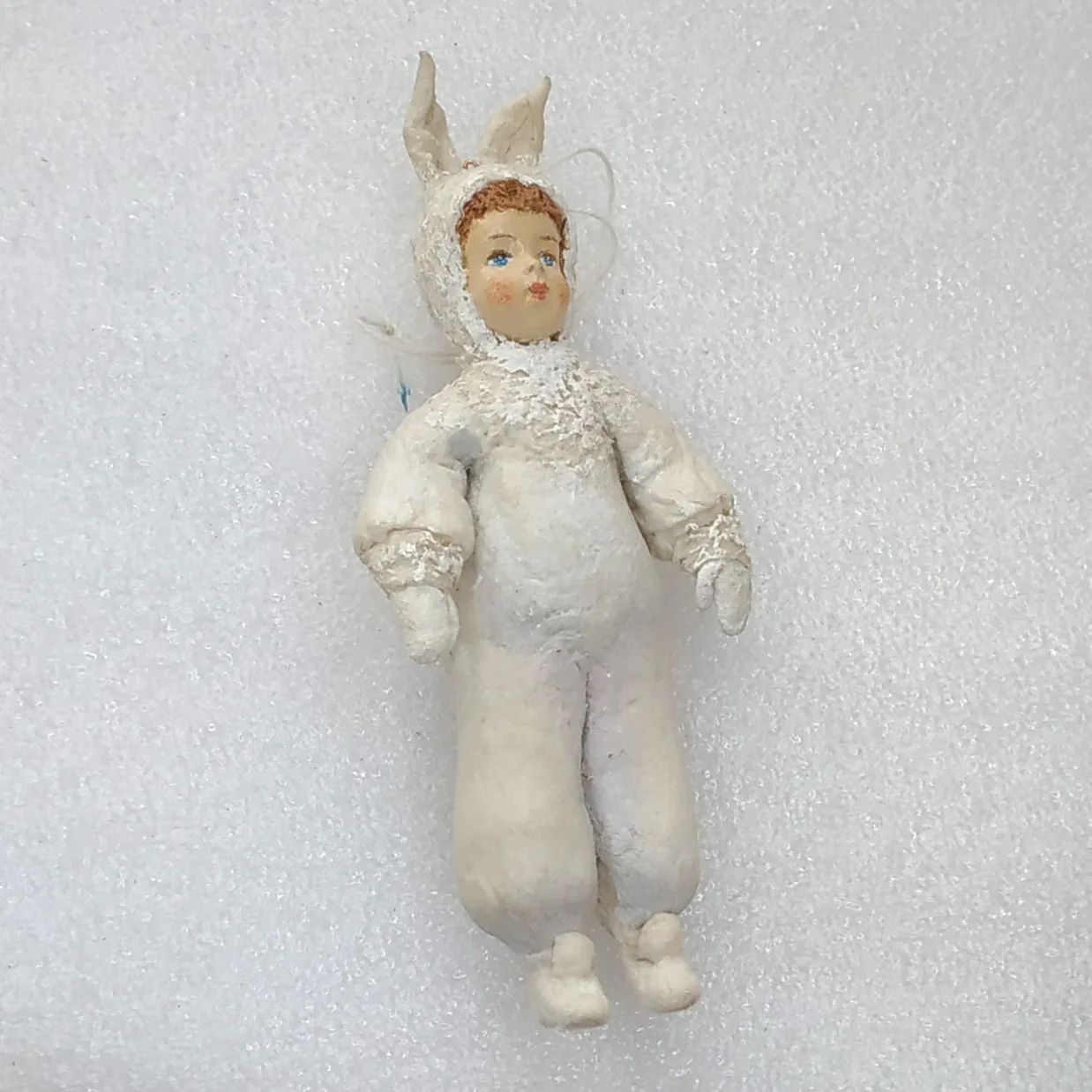 New Paper Mache Christmas Ornament Tree Toy Autors Work Boy Hare