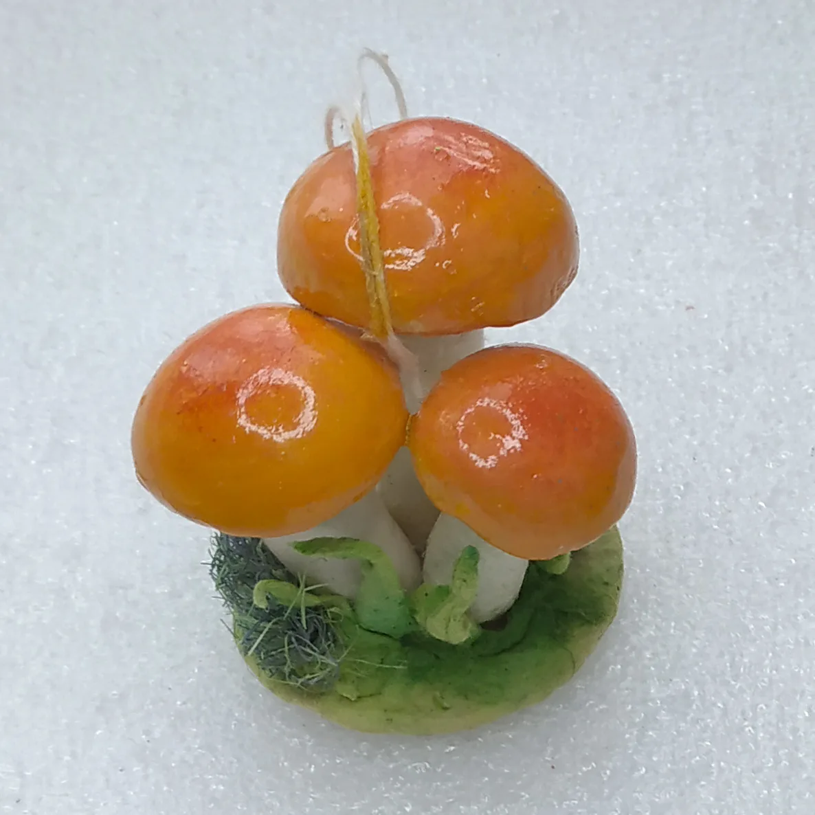 Paper Mache Christmas Ornament Tree Autors Work Mushrooms