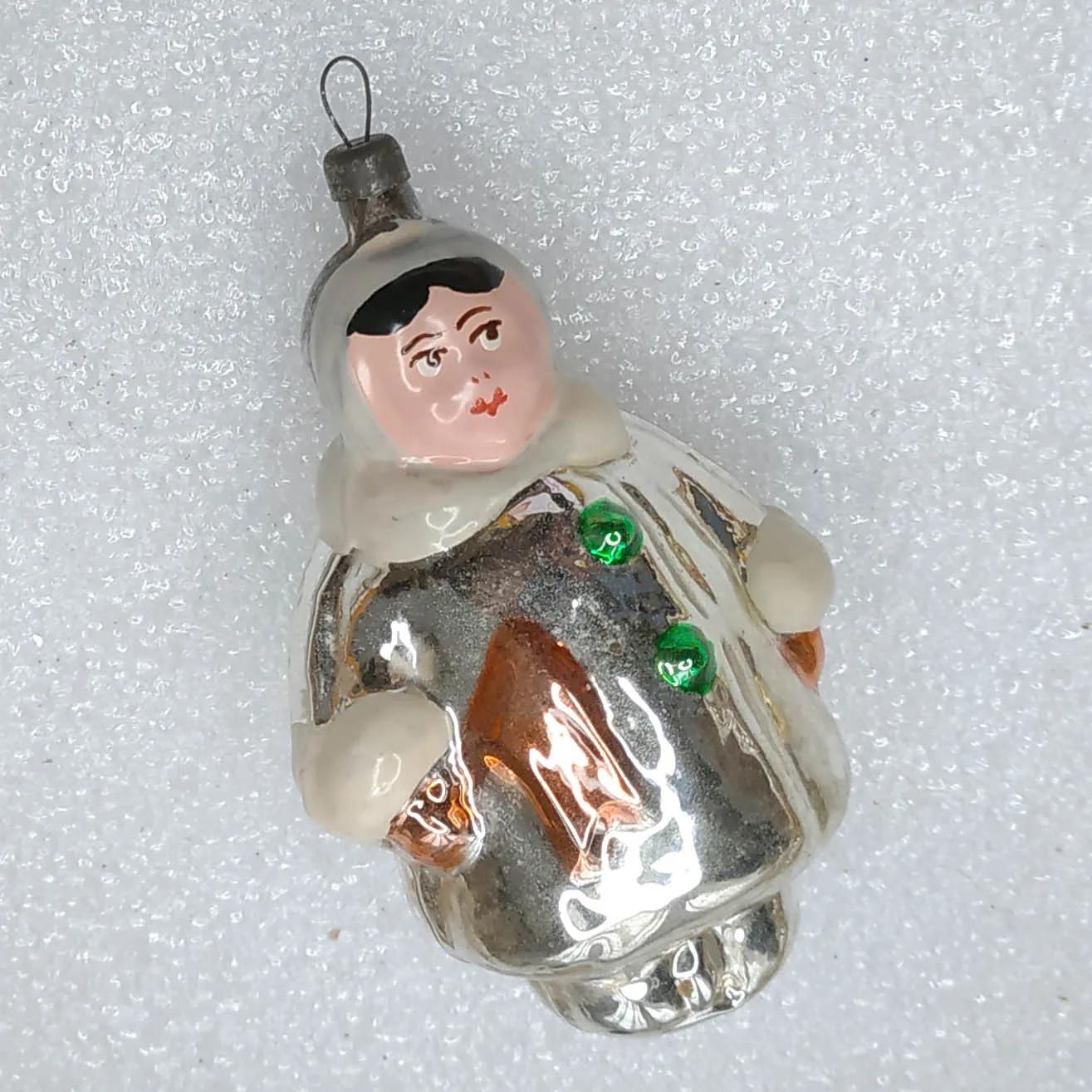 Vintage Glass Christmas Russian Ornaments Tree Toy Girl