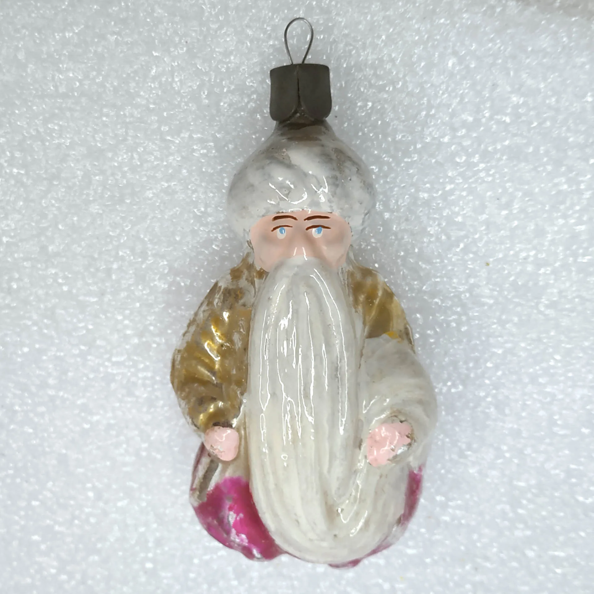 Antique Vintage Glass Christmas Russian Ornament Sultan